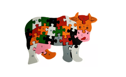Rompecabezas Vaca De Madera thumbnail 2
