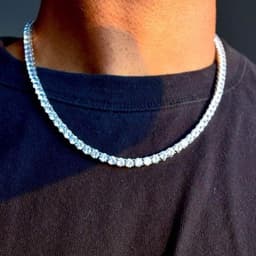 Collar Tennis Plateado thumbnail 1