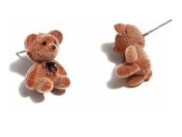 Aretes Pendientes Oso De Peluche Kawaii thumbnail 6