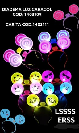 Diadema Luz Caracol Y Carita thumbnail 1