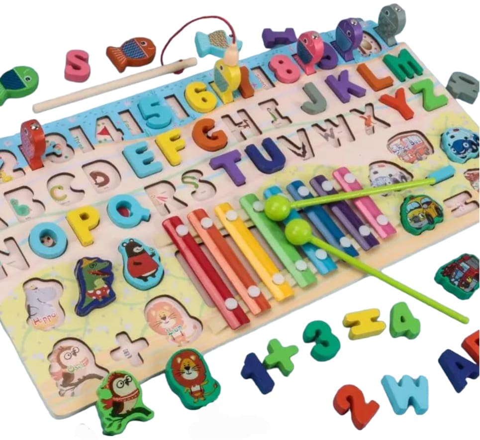 Juego Educativo Letras Numeros Figuras