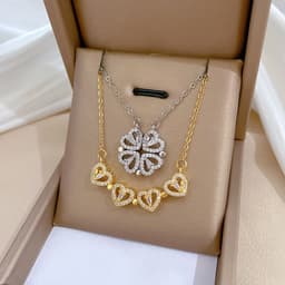 Collar Trebol Corazonbolsa Regalo thumbnail 1