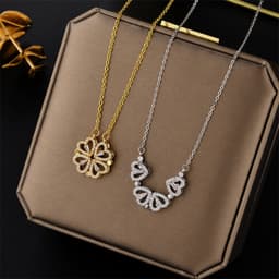 Collar Trebol Corazonbolsa Regalo thumbnail 4